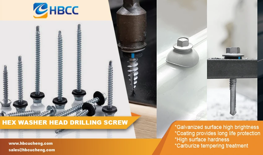 Features of Hex Washer Head Self Drilling Screws